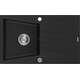 Mexen Cesar granīta izlietne, 1 bļoda, ar žāvētāju, 775 x 470 mm, melna - 6514771010-77