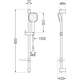 Bīdāmā duša Mexen DF33, hroms - 785334582-00, 2 image