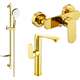 Душевой набор Mexen Milo DF05, золотой - 713154DF05-50