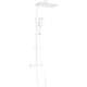 Открытый душевой набор Mexen CQ54 с тропическим душем и термостатическим смесителем, белый/хром - 772505495-21