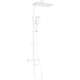 Vannas/dušas komplekts Mexen CQ54 ar lietus dušu un termostata maisītāju, balts/hroms - 779105495-21