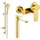 Душевой набор Mexen Milo DF40, золотой - 71314DF40-50