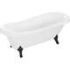 Mexen Retro brīvi stāvoša vanna 170 x 75 cm baltas melnas kājas - 53251707500-70