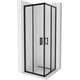Mexen Rio kvadrātveida dušas kabīne 70 x 70 cm, caurspīdīga, melna - 860-070-070-70-00
