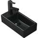 Mexen Inez galda izlietne labā puse 41 x 21 cm matēta melna - 21484085R