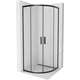 Полукруглый душ Mexen Rio 70 x 70 см, прозрачный, черный - 863-070-070-70-00