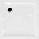 Mexen Flat square slim dušas paliktnis 100 x 100 cm, balts, hromēts sifons - 40101010, 4 image