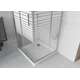 Квадратная душевая кабина Mexen Rio 80 x 80 см, прозрачная/в полоску, хром + душевой поддон Flat, белый - 860-080-080-01-20-4010, изображение 4