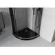 Полукруглая душевая кабина Mexen Rio 80 x 80 см, графит, хром + душевой поддон Flat, белый - 863-080-080-01-30-4170, изображение 5