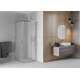 Душевая кабина квадратная Mexen Rio 70 х 70 см, снег, хром - 860-070-070-01-30, изображение 2