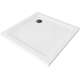 Душевой поддон Mexen Flat Square Slim 100 x 100 см, белый, черный сифон - 40101010B