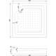Квадратный душевой поддон Mexen Rio, 90 x 90 см, белый - 45109090, изображение 5