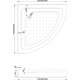 Полукруглый душевой поддон Mexen Rio 90 x 90 см, белый - 47109090, изображение 5