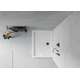 Mexen Flat taisnstūrveida   dušas paliktnis 110 x 80 cm, balts, melns sifons - 40108011B, 3 image