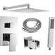Mexen Uno DR02 zemapmetuma dušas komplekts, hroms - 71435DR02-00