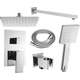 Mexen Uno DR45 zemapmetuma dušas komplekts, hroms - 71435DR45-00