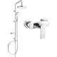 Душевой набор Mexen Erik с тропическим душем и смесителем для душа Royo, хром - 72240205-00