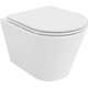 Mexen Rico Rimless tualetes pods ar lēni aizveramu sēdekli, plāns, duroplasts, balts - 30720300
