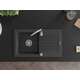 Mexen Pablo   granīta izlietne ar noteci 752 x 436 mm, melni raibs - 6510751010-76, 4 image