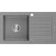 Раковина Mexen Pablo гранитная со сливом 752 x 436 мм, серая - 6510751010-71