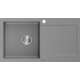 Раковина Mexen Leo гранитная со сливом 900 х 500 мм, серая - 6501901010-71