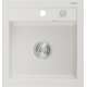 Мойка гранитная Mexen Vito 520 x 490 мм, белая - 6503521000-20