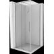 Izvelkama dušas kabīne Mexen Velar 110 x 110 cm, caurspīdīga, hromēta - 871-110-110-01-01