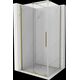 Izvelkama dušas kabīne Mexen Velar 130 x 85 cm, caurspīdīga, zeltaina - 871-130-085-01-50