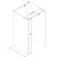Mexen Kioto ścianka prysznicowa wolnostojąca 140 x 200 cm, prążki 8 mm, chrom - 800-140-002-01-09, изображение 5