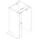 Mexen Kioto ścianka prysznicowa wolnostojąca 120 x 200 cm, prążki 8 mm, biała - 800-120-002-20-09, изображение 5