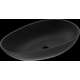 Mexen Nora umywalka nablatowa z konglomeratu 60 x 36 cm, czarna - 23056071
