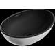 Mexen Elza umywalka nablatowa 40 x 33 cm, czarna mat/srebrna - 21014024