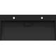 Mexen Ava umywalka nablatowa z konglomeratu 2/O 100 x 46 cm, czarna - 23011072, 5 image