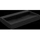 Mexen Ava galda izlietne no B/O konglomerāta 80 x 46 cm, melna - 23018070