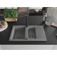 Гранитная мойка Mexen Gaspar 1,5 чаши со сливом и кухонным смесителем Duero, серый - 6507-71-671600-70-B, изображение 3