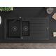 Mexen Andres granīta izlietne, 1,5 bļodas, ar noteku un Rita virtuves jaucējkrānu, melns/zelts metālisks - 6515-75-670300-70-B, 4 image