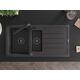 Mexen Andres granīta izlietne, 1,5 bļodas, ar noteku un Duero virtuves jaucējkrānu, raibs melns - 6515-76-671600-70-B, 4 image
