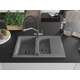 Гранитная мойка Mexen Gaspar 1,5 чаши со сливом и кухонным смесителем Duo, серый - 6507-71-671701-07-B, изображение 3