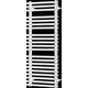 Mexen Akan vannas istabas radiators 1080 x 500 mm, 784 W, balts - W121-1080-500-00-20, Krāsa: Balts, Platums: 50, Dziļums: 9, Augstums: 108