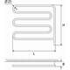 EE800SLD ELONIKA электрический полотенцесушитель, 150W, белый, изображение 2