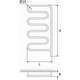 EE800SL7K ELONIKA электрический полотенцесушитель, 150W, хром, изображение 2