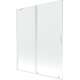 Шторка для ванны Mexen Velar, 2-створчатая раздвижная, 140 x 150 см, прозрачная, белая - 896-140-000-01-20