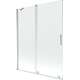Шторка для ванны Mexen Velar, 2-створчатая раздвижная, 140 x 150 см, прозрачная, хром - 896-140-000-01-01