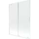 Mexen Velar parawan nawannowy 2-skrzydłowy przesuwny 130 x 150 cm, transparent, biały - 896-130-000-01-20