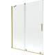 Mexen Velar parawan nawannowy 2-skrzydłowy przesuwny 140 x 150 cm, transparent, złoty szczotkowany - 896-140-000-01-55