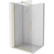 Mexen Velar drzwi prysznicowe rozsuwane Walk-in 120 cm, transparent, złote szczotkowane - 871-120-000-03-55