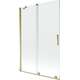 Шторка для ванны Mexen Velar, 2-створчатая раздвижная, 120 х 150 см, прозрачная, золотистая - 896-120-000-01-50