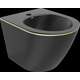 Mexen Lena bidet wiszący, czarny mat/złoty linia - 35224875