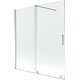 Mexen Velar parawan nawannowy 2-skrzydłowy przesuwny 150 x 150 cm, transparent, chrom - 896-150-000-01-01