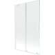 Шторка для ванны Mexen Velar, 2-створчатая раздвижная, 110 x 150 см, прозрачная, белая - 896-110-000-01-20